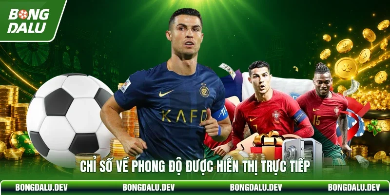 Chỉ số về phong độ được hiển thị trực tiếp
